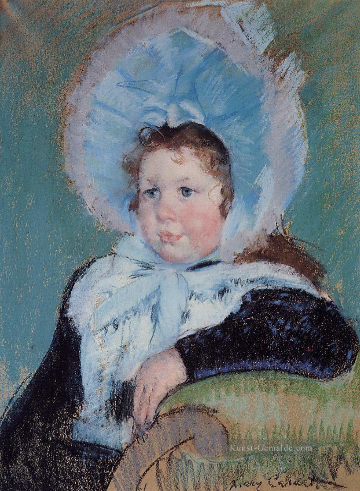 Dorothy in einer Very Large Bonnet und ein dunkler Mantel Mütter Kinder Mary Cassatt Ölgemälde